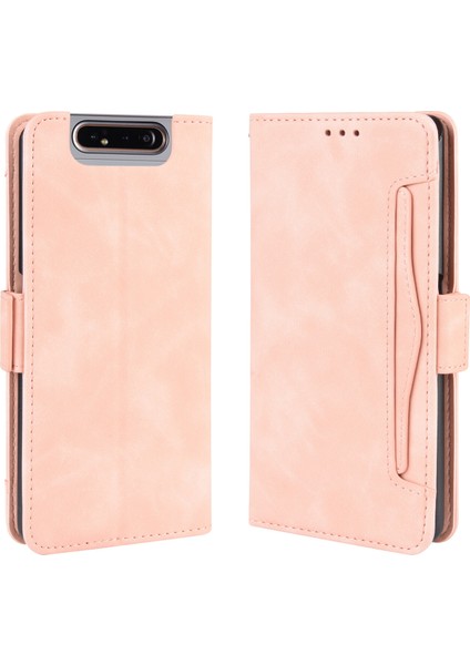 Samsung Galaxy A80/A90 ile Uyumlu Kickstand Koruyucu, Kredi Kartı Tutacağı Pu Deri Darbeye Dayanıklı Telefon Kılıfı (Yurt Dışından) fiyatları