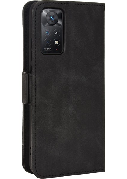 Xiaomi Redmi Note 11 Pro ile Uyumlu Kickstand Koruyucu, Kredi Kartı Tutacağı Pu Deri Darbeye Dayanıklı Telefon Kılıfı (Yurt Dışından) indirimleri