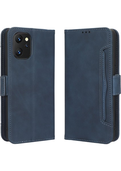 Umidigi Power 7/7s ile Uyumlu Kickstand Koruyucu, Kredi Kartı Tutacağı Pu Deri Darbeye Dayanıklı Telefon Kılıfı (Yurt Dışından)