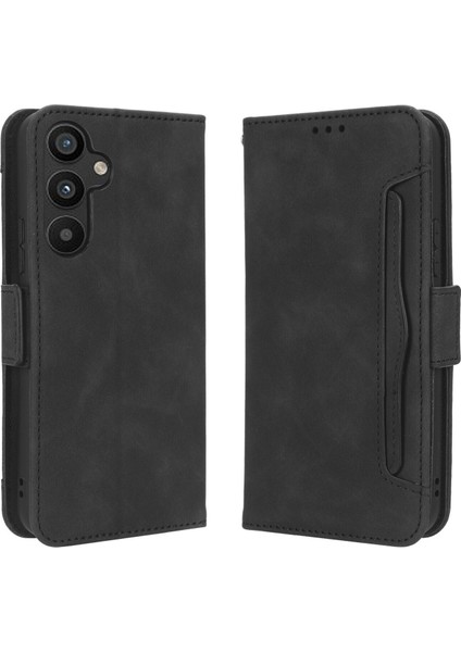 Samsung Galaxy A34 5g ile Uyumlu Kickstand Koruyucu, Kredi Kartı Tutacağı Pu Deri Darbeye Dayanıklı Telefon Kılıfı (Yurt Dışından)