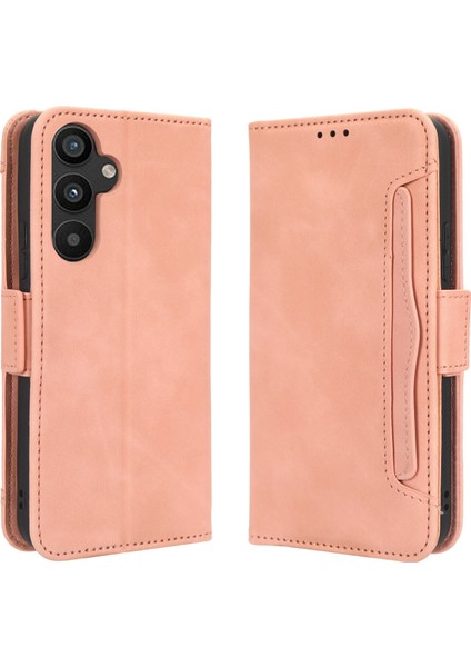 Samsung Galaxy A34 5g ile Uyumlu Kickstand Koruyucu, Kredi Kartı Tutacağı Pu Deri Darbeye Dayanıklı Telefon Kılıfı (Yurt Dışından)
