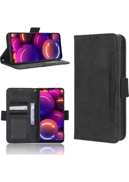 Tcl 305I ile Uyumlu Kickstand Koruyucu, Kredi Kartı Tutacağı Pu Deri Darbeye Dayanıklı Telefon Kılıfı (Yurt Dışından) fırsatları