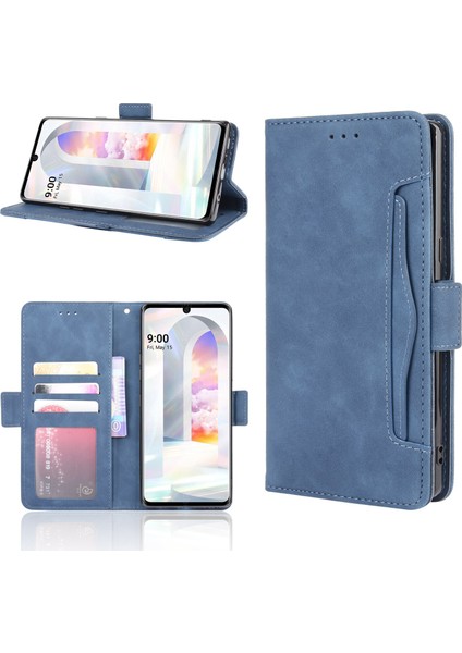Lg Velvet ile Uyumlu Kickstand Koruyucu, Kredi Kartı Tutacağı Pu Deri Darbeye Dayanıklı Telefon Kılıfı (Yurt Dışından) fırsatları