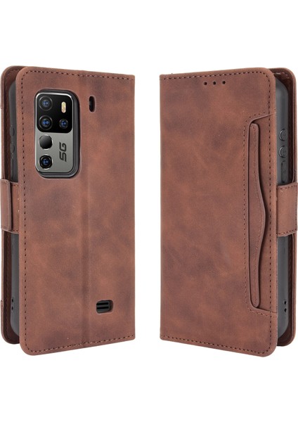 Ulefone Power Armor 11 5G/11T 5g ile Uyumlu Kickstand Koruyucu, Kredi Kartı Tutacağı Pu Deri Darbeye Dayanıklı Telefon Kılıfı (Yurt Dışından)
