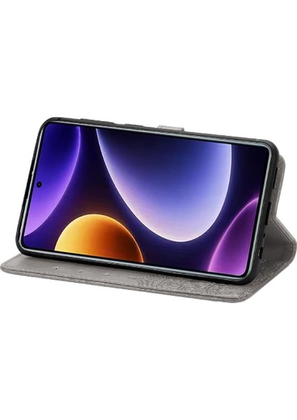 Xiaomi Poco F5 Flip Kapak Basit Iş Zarif Desen Kılıf (Yurt Dışından) modelleri