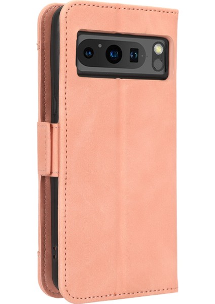 Google Pixel 8 Pro ile Uyumlu Kickstand Koruyucu, Kredi Kartı Tutacağı Pu Deri Darbeye Dayanıklı Telefon Kılıfı (Yurt Dışından)