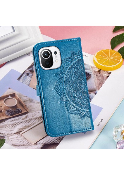 Xiaomi 11 Için Kılıf Darbeye Deri Kılıf Basit Iş Zarif (Yurt Dışından)