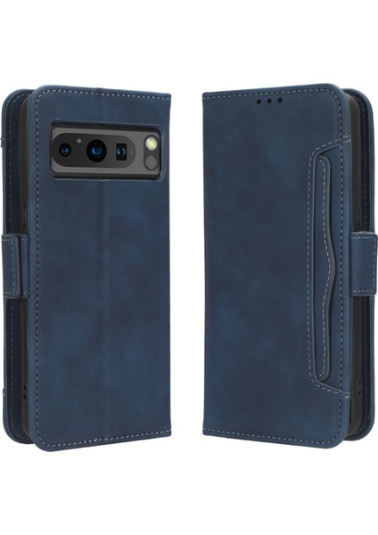Google Pixel 8 Pro ile Uyumlu Kickstand Koruyucu, Kredi Kartı Tutacağı Pu Deri Darbeye Dayanıklı Telefon Kılıfı (Yurt Dışından)