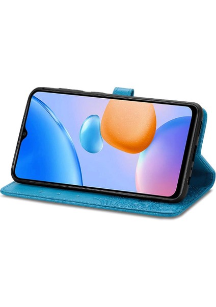Redmi Için Kılıf 10 5g Basit Iş Zarif Desen Kapak Çevirin Deri (Yurt Dışından)