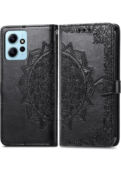 Redmi Not 12 Için Kılıf 4g Darbeye Basit Iş Deri Kılıf Desen (Yurt Dışından)