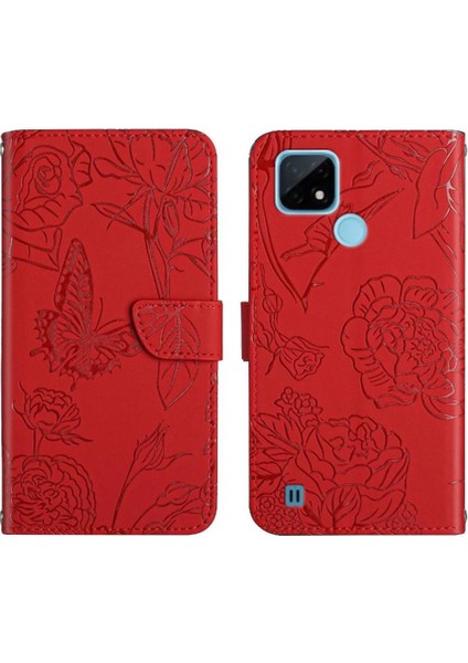 Realme C20/C21 Anti-Damla Koruma Darbeye Deri Çanta ve (Yurt Dışından)