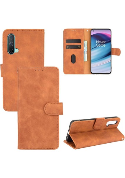 Oneplus Nord Ce 5g Kart Ekleme Tam Koruma Deri Folio Için Kılıf (Yurt Dışından)