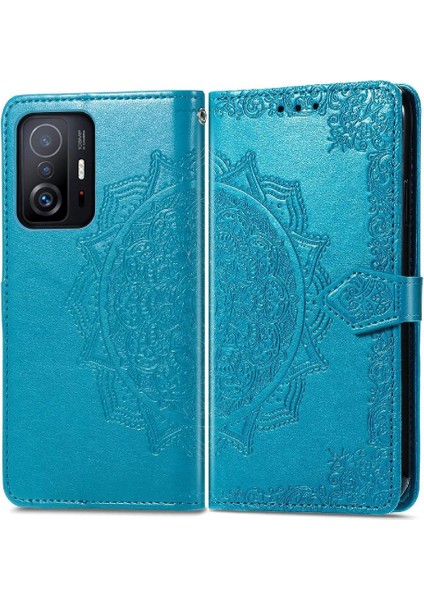Xiaomi 11T/11T Pro Zarif Desen Deri Kılıf Darbeye (Yurt Dışından)