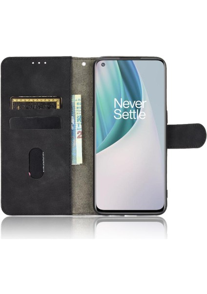 Oneplus Nord N10 Koruyucu Kapak Kartı Ekleme Deri Folyo Için Kılıf (Yurt Dışından)
