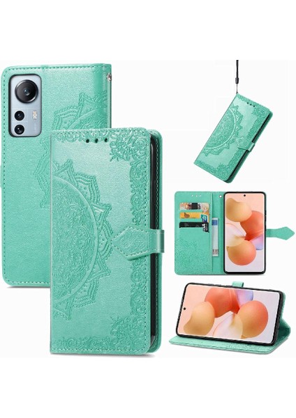 Xiaomi 12 Lite Için Kılıf Zarif Desen Kapak Kapak Darbeye Basit (Yurt Dışından)