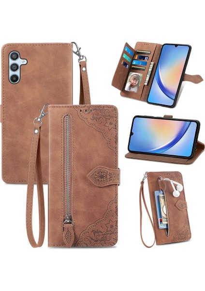 Samsung Galaxy A34 5g Fermuarlı Kese Manyetik Kart Tutacağı Bilek Kayışlı Cüzdan Kesesi Samsung Galaxy A34 5g (Yurt Dışından) indirimleri