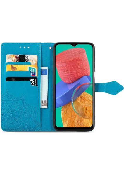 Samsung M33 5g Zarif Desen Basit Iş Deri Kılıf (Yurt Dışından) indirimleri