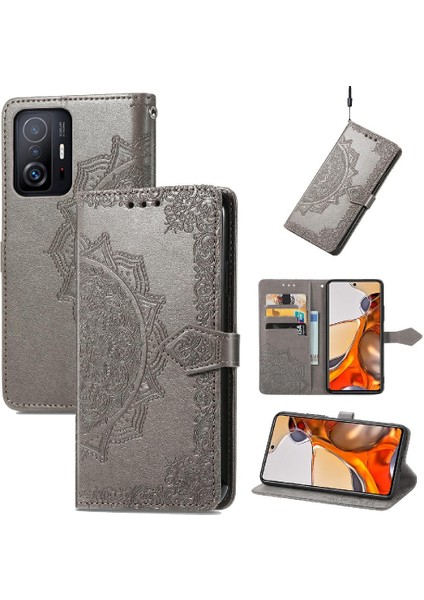 Xiaomi 11T/11T Pro Zarif Desen Deri Kılıf Darbeye (Yurt Dışından) fiyatları