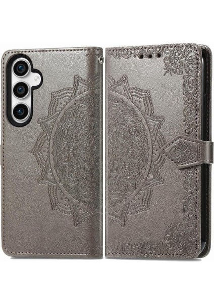 Samsung S23FE Darbeye Basit Iş Zarif Desen Flip Case (Yurt Dışından)