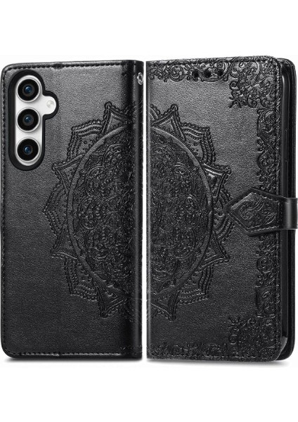 Samsung S23FE Darbeye Basit Iş Zarif Desen Flip Case (Yurt Dışından)