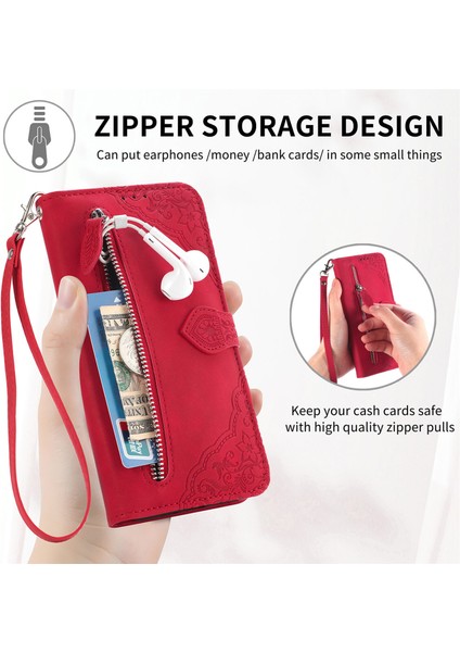 Samsung Galaxy A22 5g Fermuarlı Kese Manyetik Kart Tutacağı Bilek Kayışlı Cüzdan Kesesi Samsung Galaxy A22 5g (Yurt Dışından) fırsatları