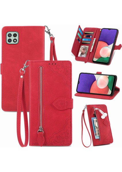 Samsung Galaxy A22 5g Fermuarlı Kese Manyetik Kart Tutacağı Bilek Kayışlı Cüzdan Kesesi Samsung Galaxy A22 5g (Yurt Dışından) indirimleri