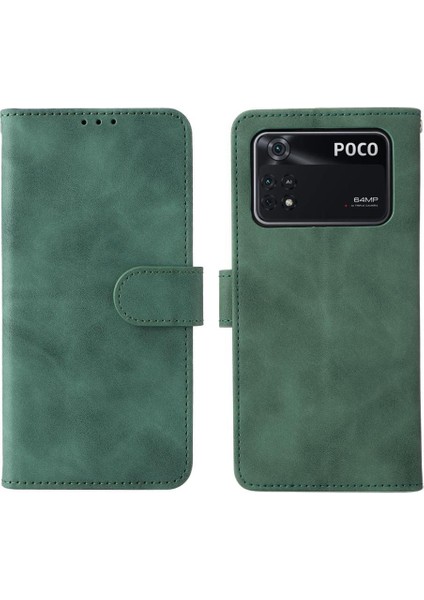 Xiaomi Poco M4 Pro 4g Deri Folio Flip Case Kart Ekleme (Yurt Dışından)