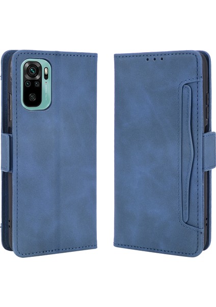 Xiaomi Mi Poco M5S ile Uyumlu Kickstand Koruyucu, Kredi Kartı Tutacağı Pu Deri Darbeye Dayanıklı Telefon Kılıfı (Yurt Dışından)