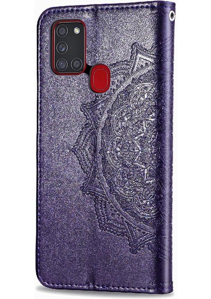 Samsung A21S Zarif Desen Kapak Çevirin Kılıf Basit (Yurt Dışından) indirimleri