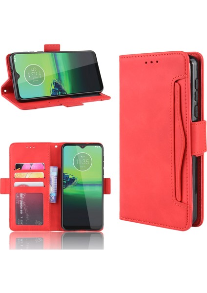 Motorola Moto One Macro/g8 Play ile Uyumlu Kickstand Koruyucu, Kredi Kartı Tutacağı Pu Deri Darbeye Dayanıklı Telefon Kılıfı (Yurt Dışından) fırsatları
