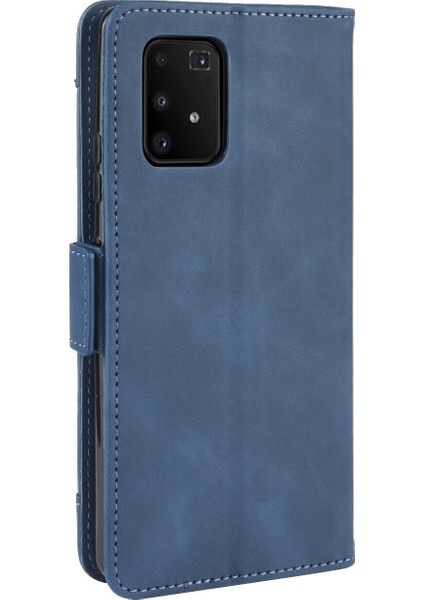 Bdt Shop Samsung Galaxy S10 Lite ile Uyumlu Kickstand Koruyucu, Kredi Kartı Tutacağı Pu Deri Darbeye Dayanıklı Telefon Kılıfı (Yurt Dışından)