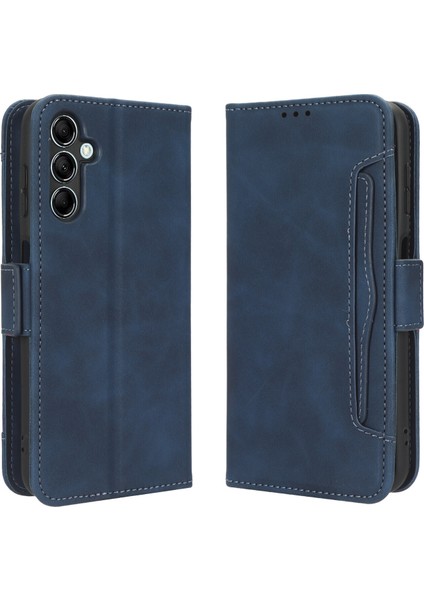 Samsung Galaxy M54 5g ile Uyumlu Kickstand Koruyucu, Kredi Kartı Tutacağı Pu Deri Darbeye Dayanıklı Telefon Kılıfı (Yurt Dışından)