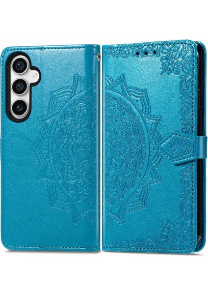 Samsung S23FE Darbeye Basit Iş Zarif Desen Flip Case (Yurt Dışından)