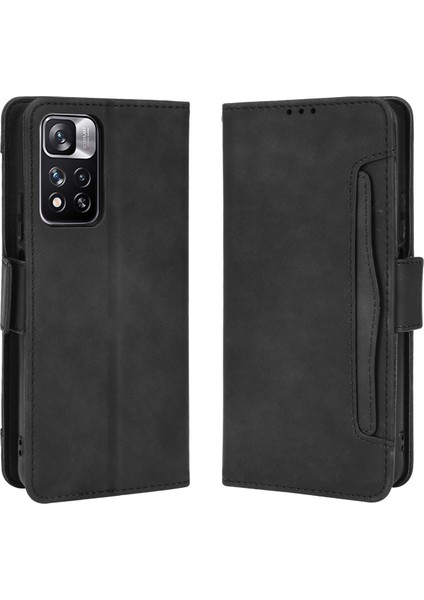 Xiaomi Mi 12 ile Uyumlu Kickstand Koruyucu, Kredi Kartı Tutacağı Pu Deri Darbeye Dayanıklı Telefon Kılıfı (Yurt Dışından)