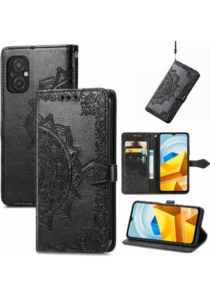 Xiaomi Poco M5 Deri Kılıf Darbeye Zarif Desen Basit (Yurt Dışından) fiyatları