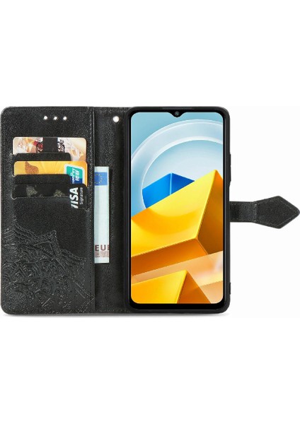 Xiaomi Poco M5 Deri Kılıf Darbeye Zarif Desen Basit (Yurt Dışından) fırsatları