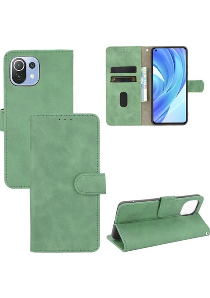 Kart Tutucu Kickstand Kart ile Xiaomi 11 Lite Koruyucu Kapak Için Kılıf (Yurt Dışından)