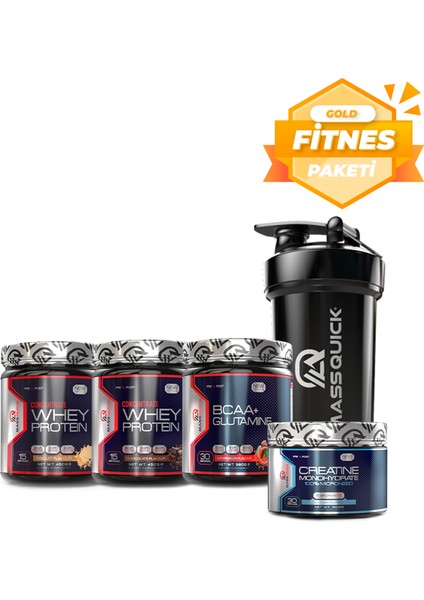 Gold Paket - Gold Fitness Paketi - 2xwhey Protein - Bcaa - Creatine