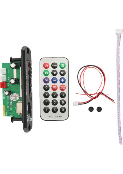 2X40W Amplifikatör Mp3 Çalar Dekoder Kurulu 12V Bluetooth 5.0 80W Araba Fm Radyo Modülü Desteği Tf USB Aux (Yurt Dışından)