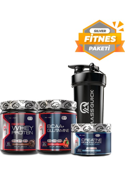 Sılver Paket - Silver Fitness Paketi - Whey Protein - Bcaa - Creatine