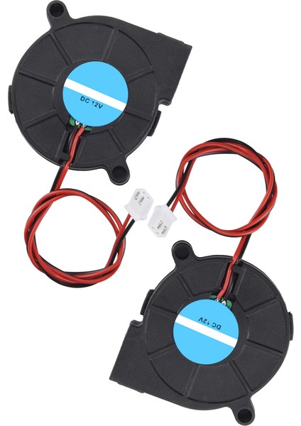 2 Adet Soğutma Fanı Dc 12V 0.15A 50MMX15MM Fanlar 3D Yazıcı Nemlendirici Aromaterapi ve Diğer Küçük Ev Aletleri Serisi Onarım Değiştirme (Yurt Dışından)