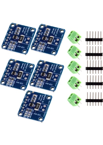 5 Adet INA219 Çift Yönlü Dc Akım Güç Sensörü Musluk Modülü Diy 3V-5V Iic I2C Güç Izleme Sensörü Modülü (Yurt Dışından)