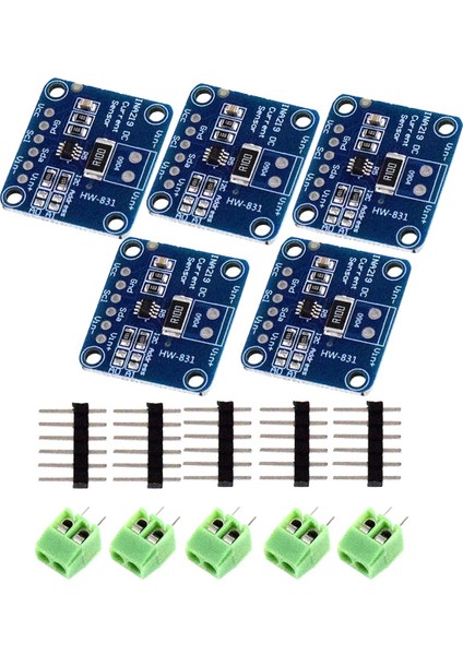 5 Adet INA219 Çift Yönlü Dc Akım Güç Sensörü Musluk Modülü Diy 3V-5V Iic I2C Güç Izleme Sensörü Modülü (Yurt Dışından)
