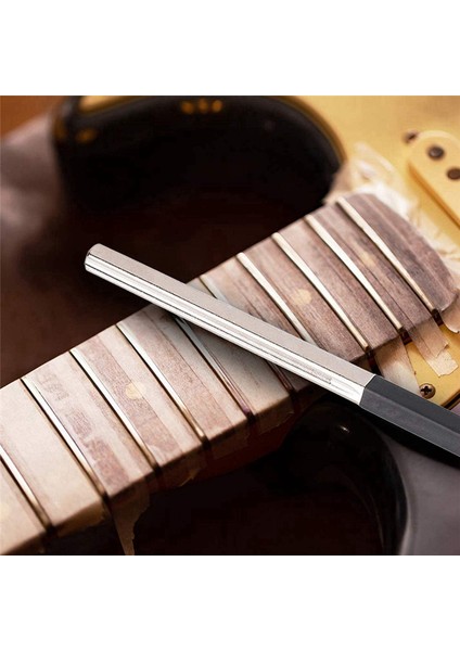 2x Gitar Fret Taçlandırma Dosyası, Fret Tamir Aracı Luthier Araçları Gitar, Ukuleles, Bas, Mandolin Için 3 Boyut Tasarımı (Yurt Dışından)