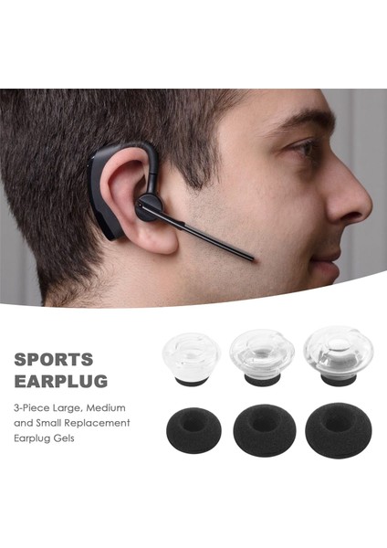Plantronics Voyager Legend Kulaklık Ucu Kiti Için 3 Parçalı Büyük, Orta ve Küçük Yedek Kulak Tıkacı Jelleri (Yurt Dışından)