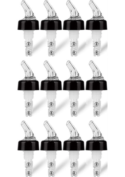12 Adet 1 Oz Otomatik Ölçülü Şişe Dökücü - Ruh Ölçüsü Dökücü Içecekler Şarap Kokteyl Dağıtıcı Ev Bar Araçları (Yurt Dışından)