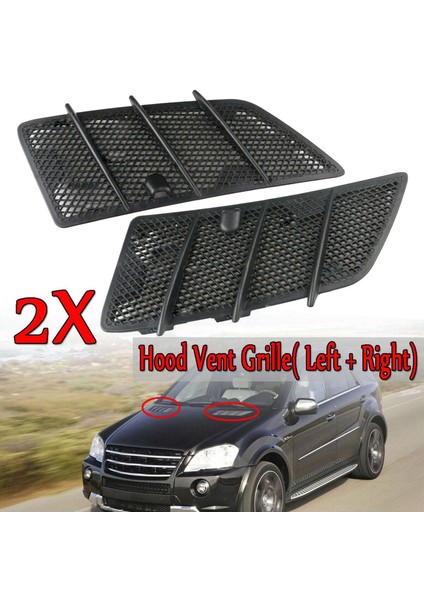 2x Araba Kaput Üst Izgara Kapağı Trim Için W164 ml 320 350 450 550 63AMG 2008-2011 Sağ (Yurt Dışından) modelleri