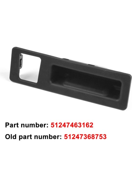 2x 51247463162 Arka Bagaj Kapağı Bagaj Kapağı Kaldırma Kapısı Kolu Anahtarı - F22 F30 F33 F10 F25 (Yurt Dışından)