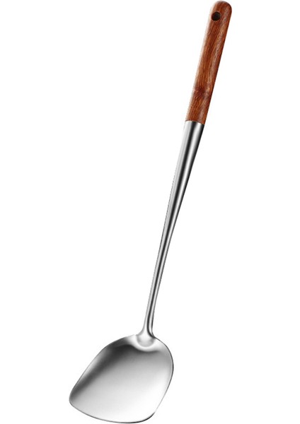 2x Uzun Saplı Paslanmaz Çelik Wok Spatula Mutfak Oluklu Turner Pirinç Kaşığı Pota Pişirme Araçları Gereçler Seti (Yurt Dışından) fiyatları