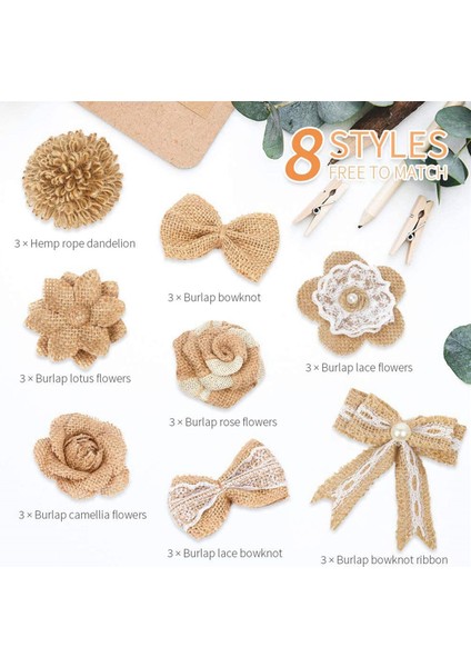 72 Adet 1 Takım Çuval Bezi Çiçek Vintage El Yapımı Keten Malzemeler Çiçek Dekorasyon Düğün Noel Dıy Için (Yurt Dışından) fırsatları